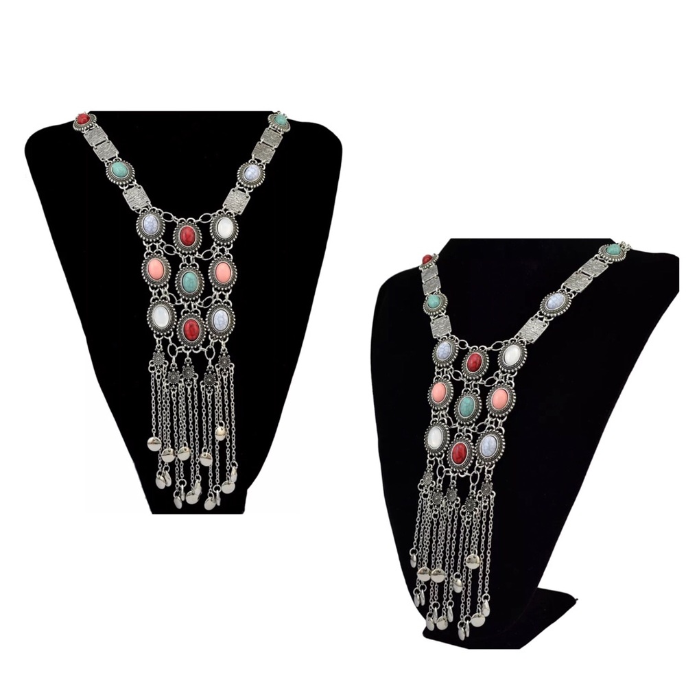 ✨New! Boho Glam Statement Necklace - Picture 2 of 2
